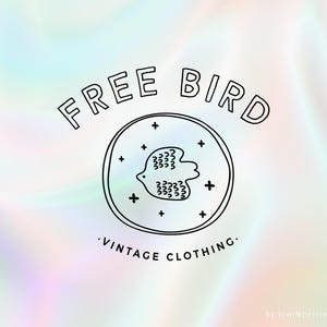 Hand Drawn Bird Logo Design: Organic Circle Logo (Digital File)