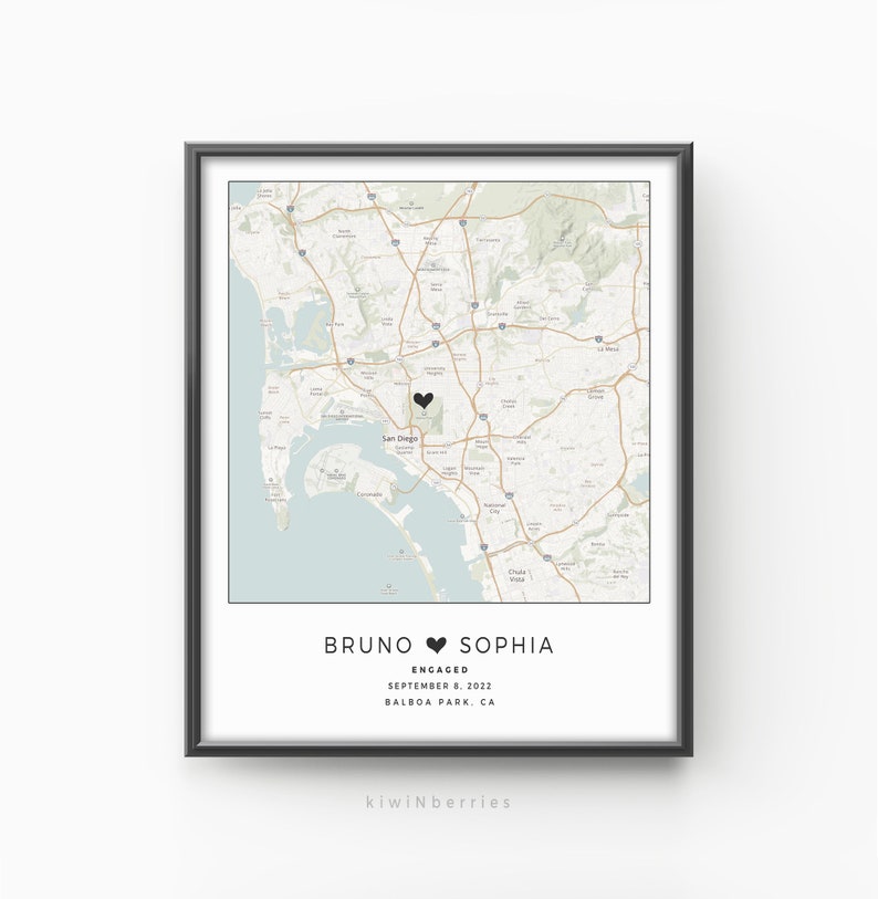 Custom Map Print, Engagement Gift, Custom City Map,Personalized Map,Couples Keepsake Gift, Travel Map,Anniversary Gift DIY, DIGITAL DOWNLOAD image 6