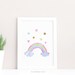 Unicorn Printable Art Set Girls Room Decor Digital Unicorn - Etsy
