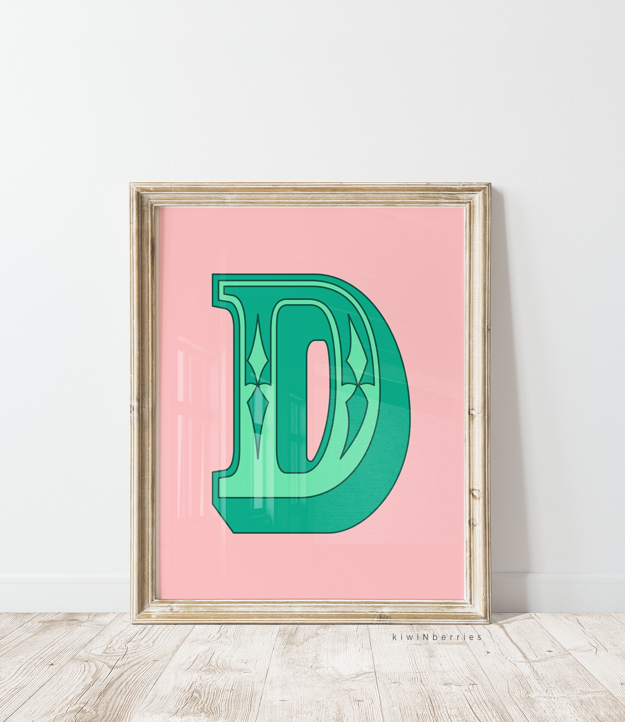 Personalised Letter Print, Letter Sign Digital Print, Gift for Friend ...
