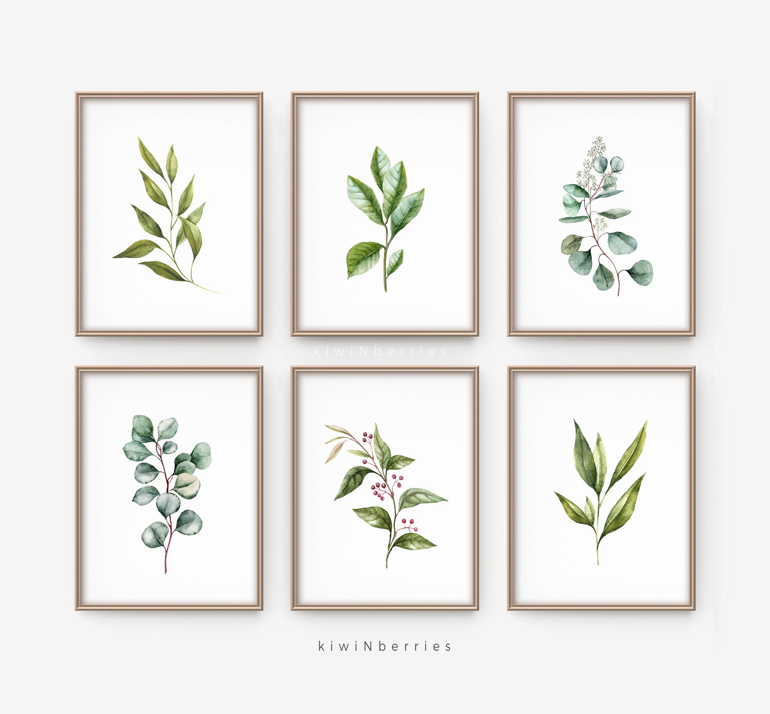 Botanical Print Set Printable Wall Art Botanical Etsy Canada
