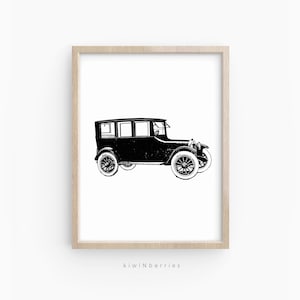 Black and white Decor, Vintage Car Print, Boys room Wall Art, Boys Nursery Art, Monochrome black and white, Vintage Vehicles Posters,Digital