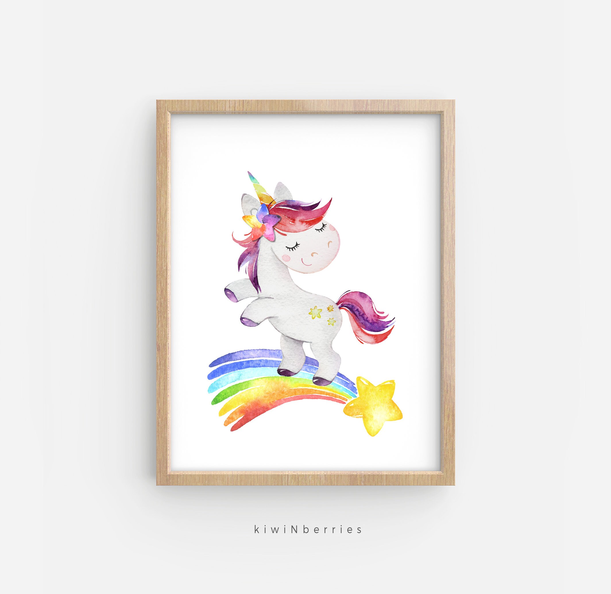 Unicorn Printable Art Unicorn Print Girl Room Decor Girl - Etsy