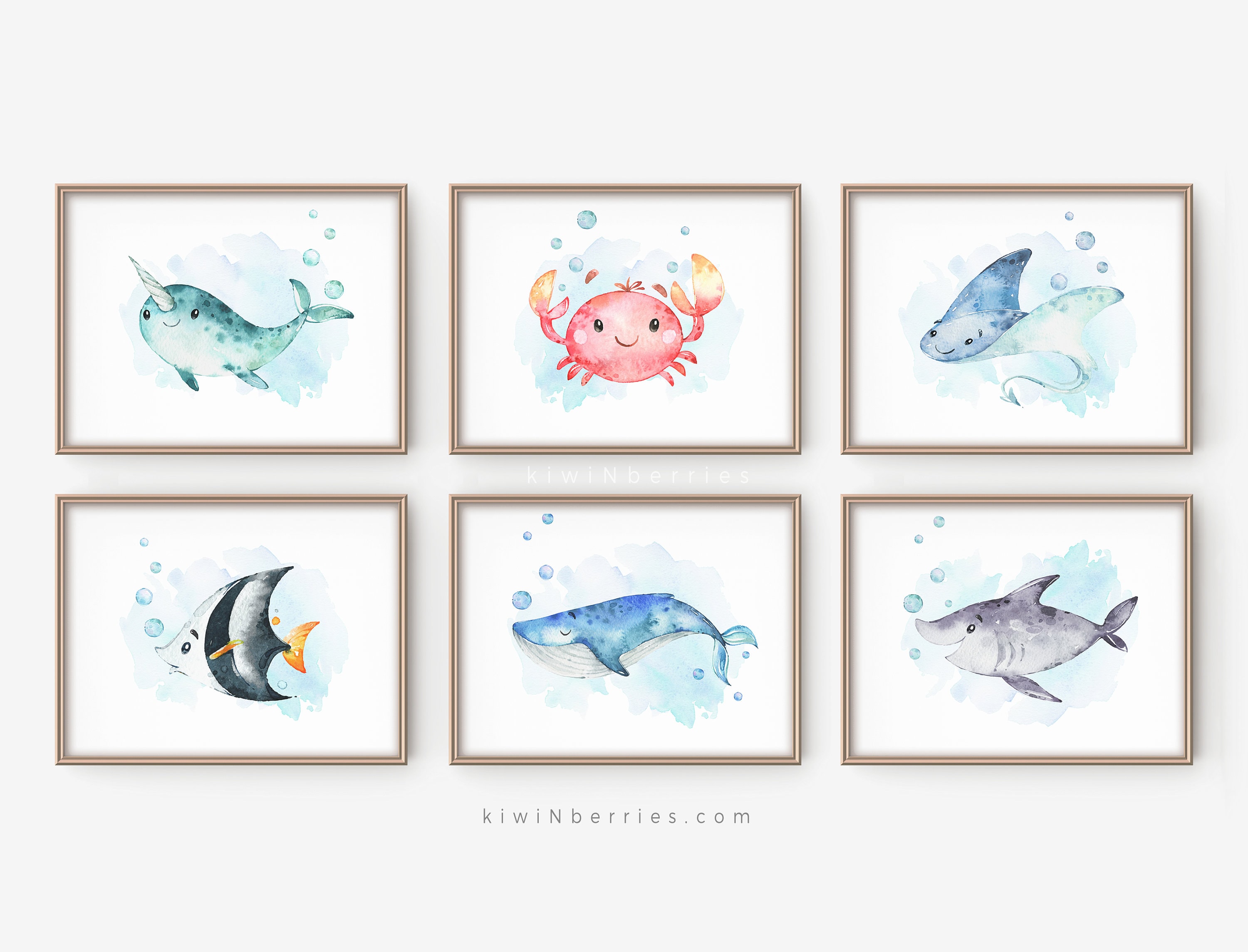 Nursery Prints Boy Nursery Wall Art Ocean Themed Nursery | Etsy