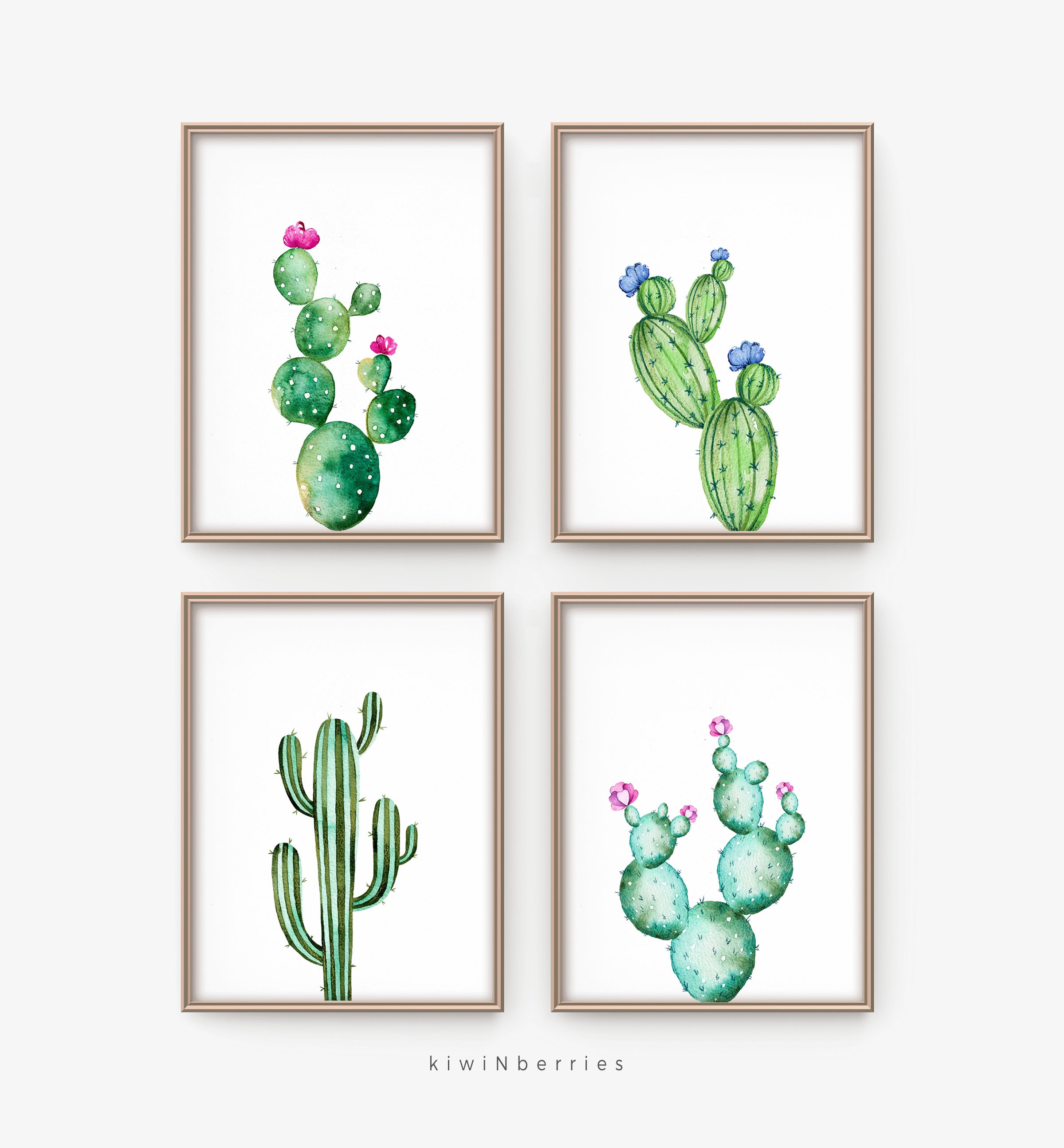 Cactus Print Printable Cactus Art Botanical Prints - Etsy