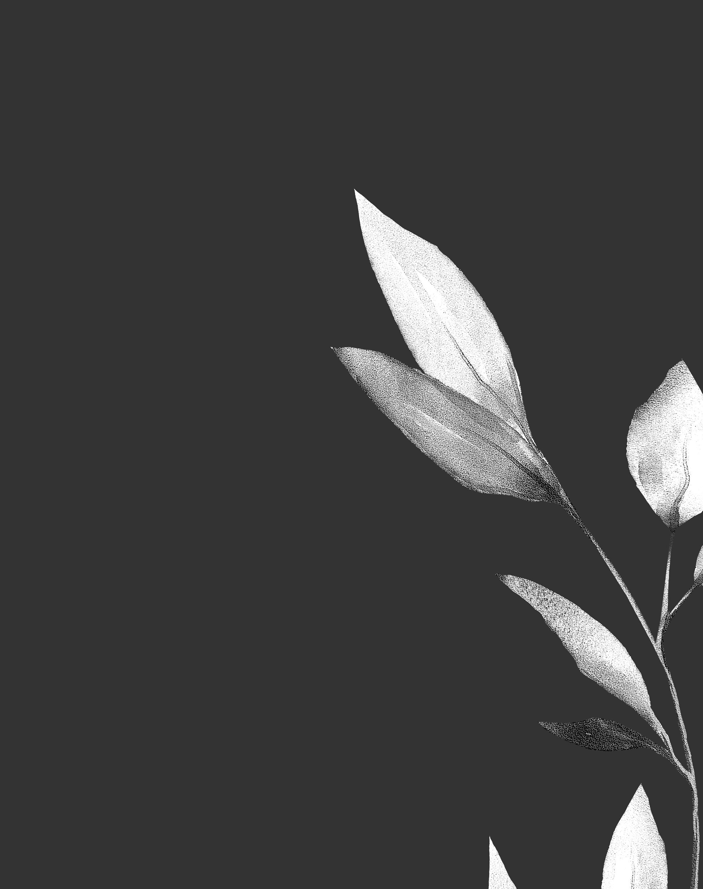 Dark Botanical Prints Printable Plant Wall Art Black | Etsy