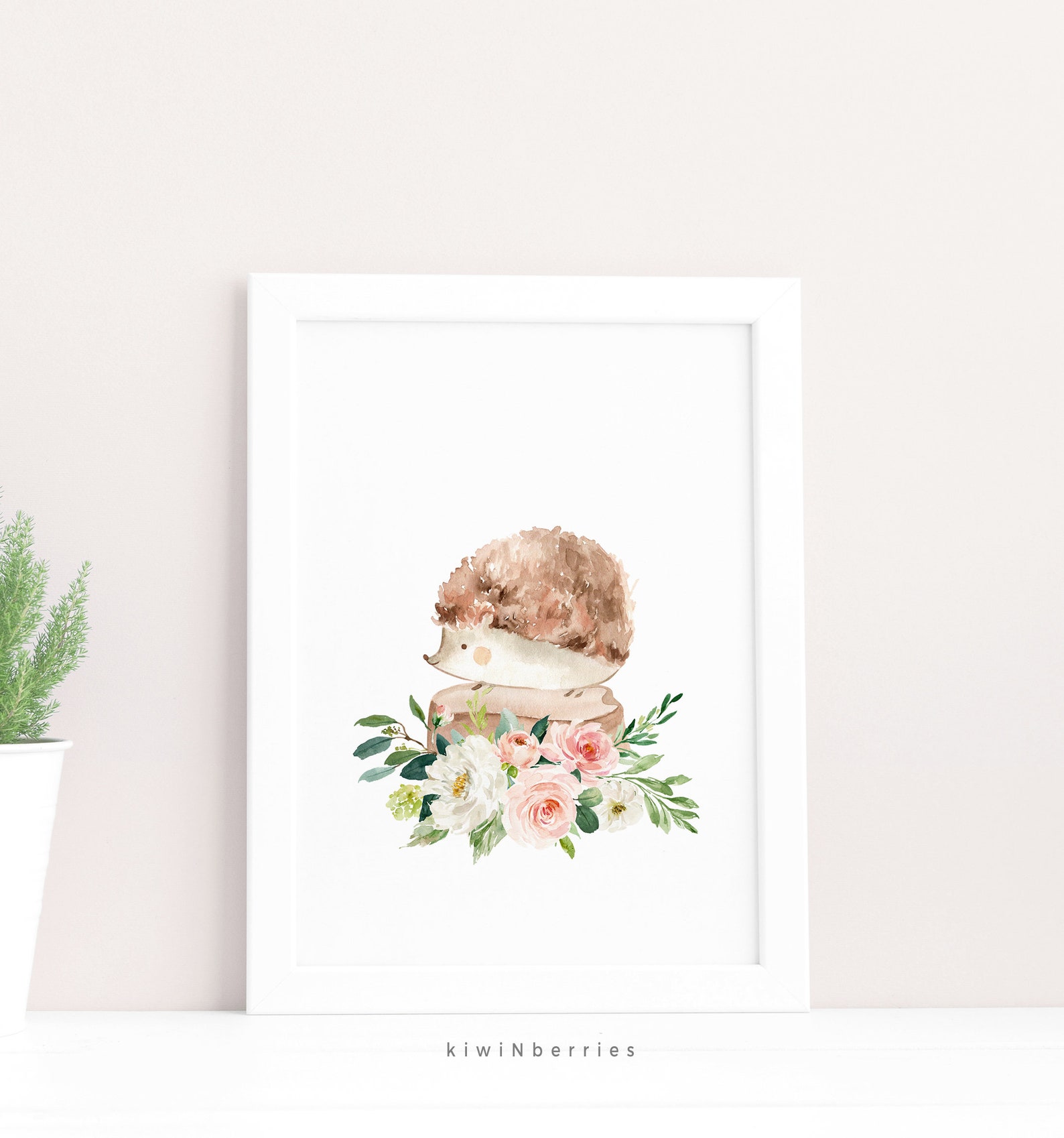 Woodland Nursery Decor Baby Girl Nursery Printable Wall Etsy