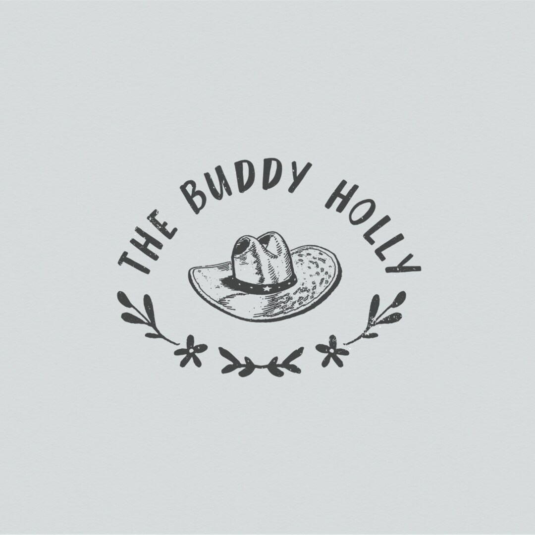 Western Logo Design Floral Frame Premade Logo Sombrero Hat Branding western-logo-design-floral-frame-premade-logo-sombrero-hat-branding