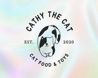 Minimalistisches Katzen Logo Design: Individuelles Pet Business Branding