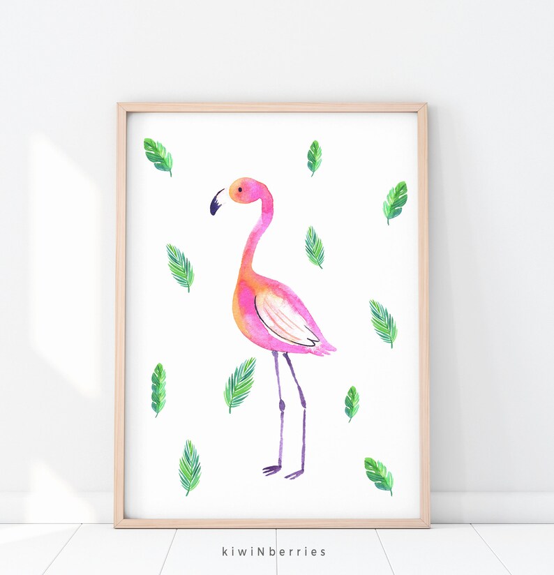 Flamingo Art Prints Flamingo Wall Art Printable Flamingo | Etsy
