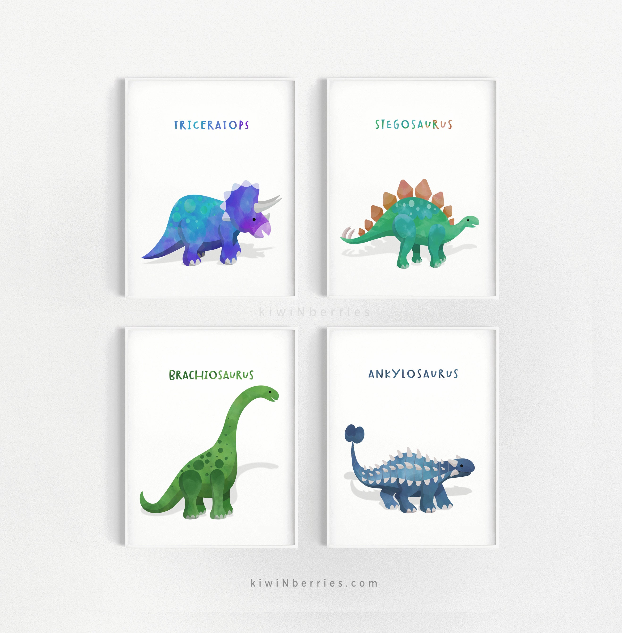 Magnifique sticker Dinosaure herbivore