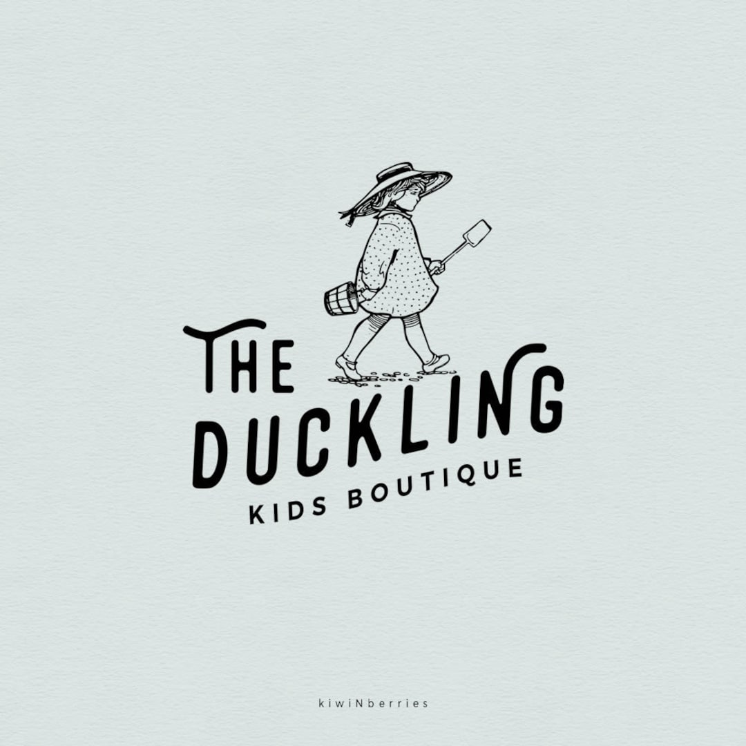 Children Logo Design, Toys Books Beach Logo, Premade Logo, Branding