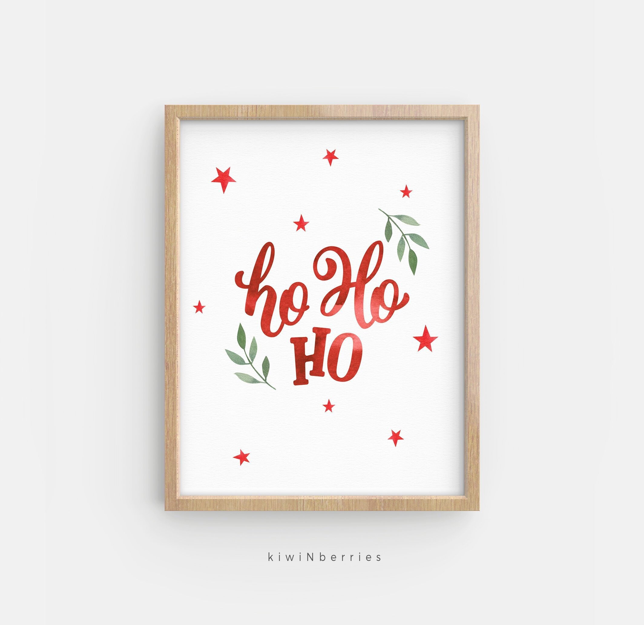 HOHOHO Print Christmas Wall Art Christmas Printable Cute Christmas hohoho-print-christmas-wall-art-christmas-printable-cute-christmas