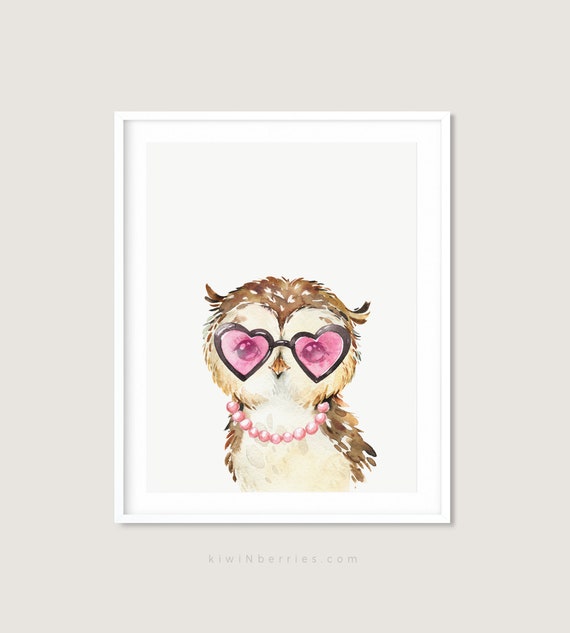 Hipster Owl Print, Girl Bedroom Wall Art, Cool Hipster Animal, Bedroom DIY  Revamp, Preteen Art Prints, Printable Art Girls,girl Room Decor - Etsy