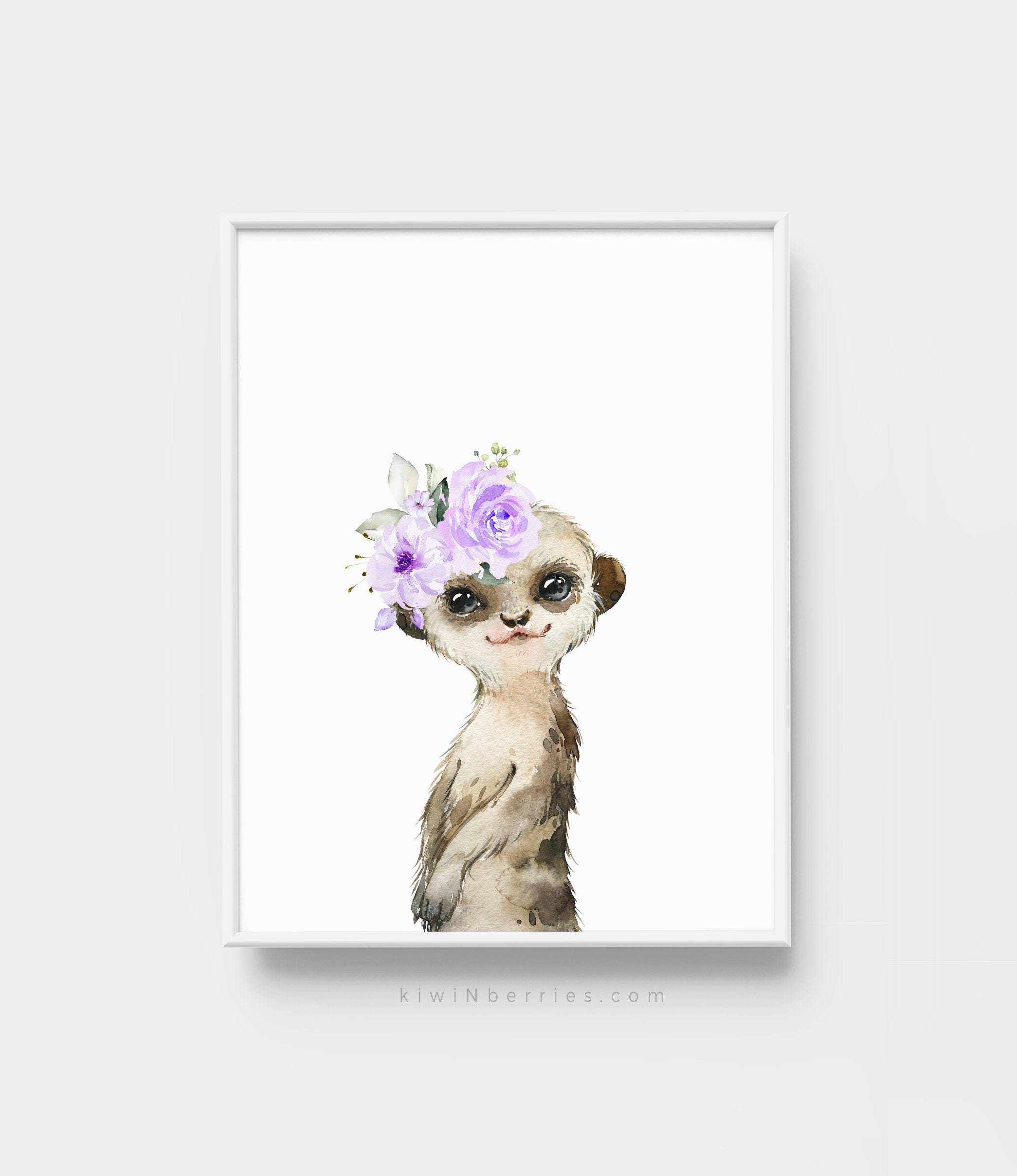 Nursery Baby Animals Girls Nursery decor Printable wall art | Etsy