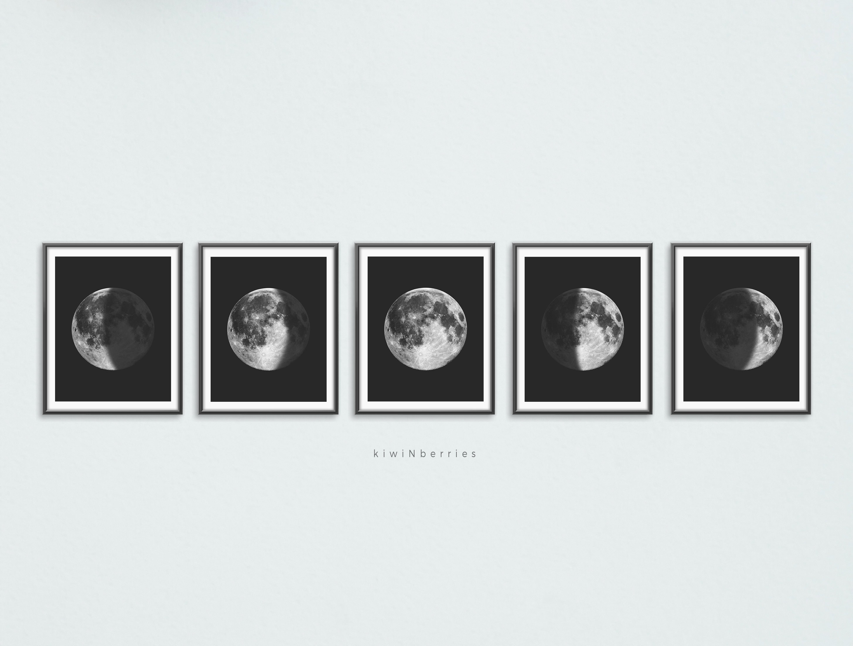 Simple Full Moon Print Printable Digital Art Black Full Moon - Etsy