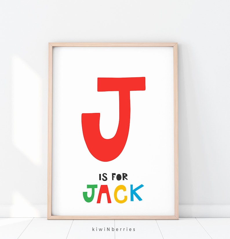 Boys Name Print Printable Name Art Baby Boy Gift Boys Name - Etsy
