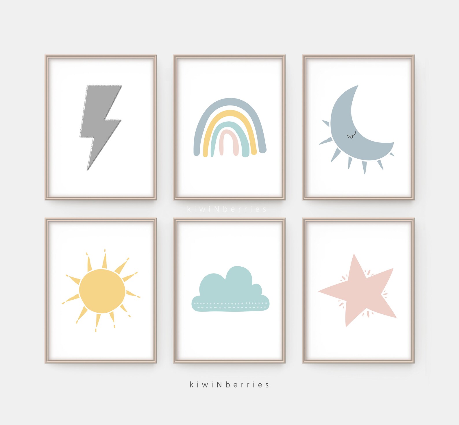 Nursery Printables Printable Nursery Wall Art Minimalist - Etsy