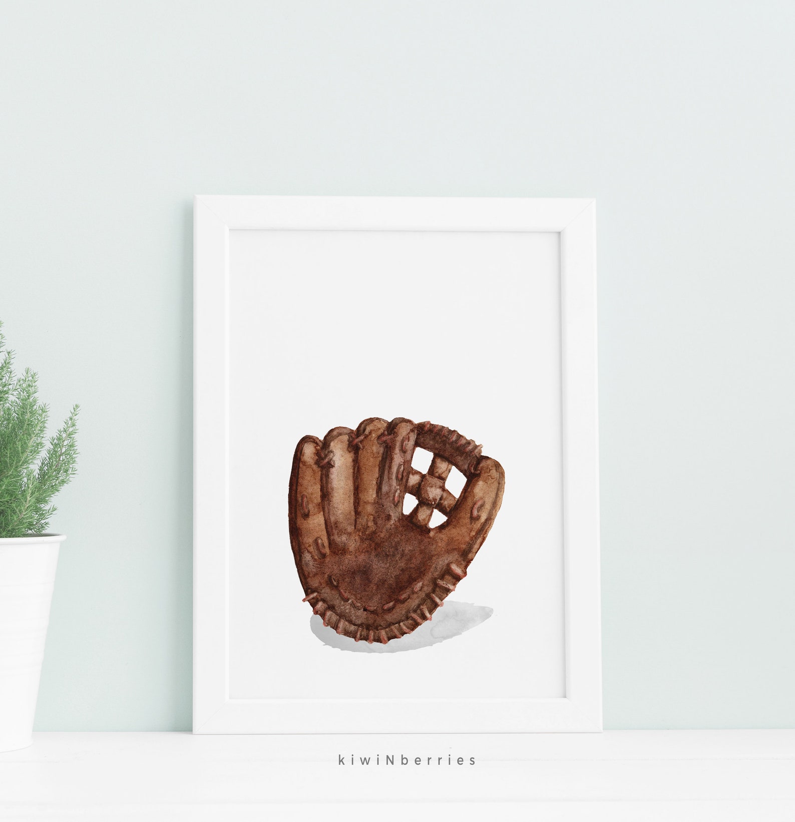 Baseball Glove Printable Baseball Wall Art Sport Prints - Etsy