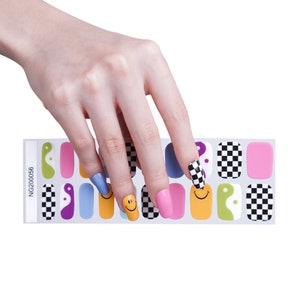 Groovy Baby - Semi-Cured UV Gel Nail Stickers/Wraps/Strips