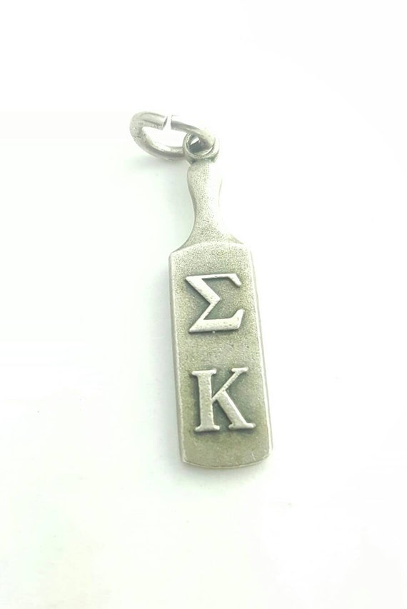 Vintage Sterling Silver 1962 Sigma Kappa Sorority Greek Traditional Paddle Charm