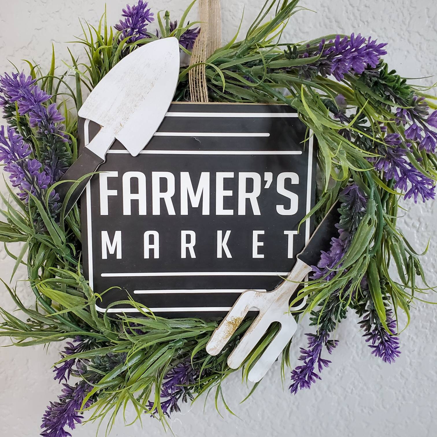Farmer's Market Lavender Wreath Etsy UK