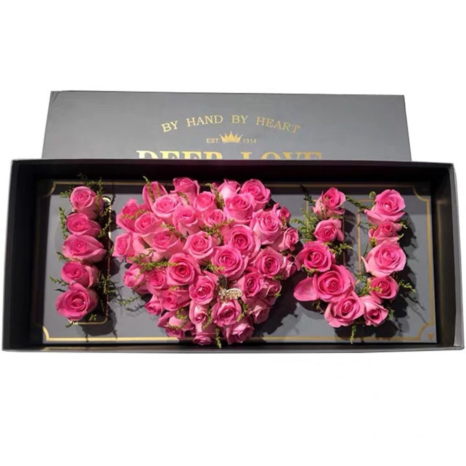 I Love You Box with Floral Foam and Plastic Liner Various Etsy