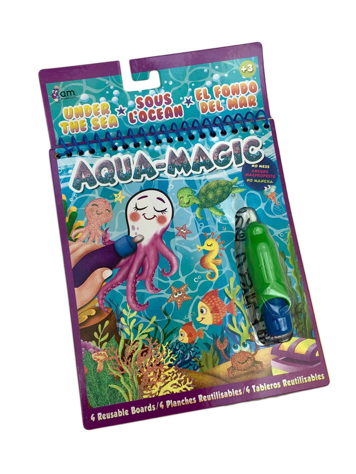 Color with Water Book AquaMagic No Mess No Stress pack of Etsy