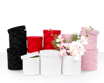 Grosgrain Paper Round Hat Box With a Strap 45cm Diameter, 35cm Diameter,  20cm Height/ethically Made With Recycled Paper Made in Japan 