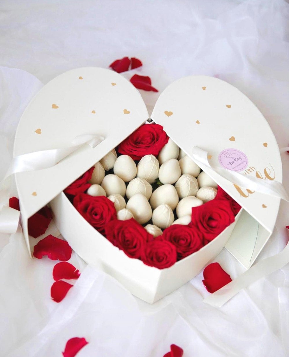 Premium Quality Flower/gift Heart Shaped Box, 2 Tier Box, for Luxury Style  Flower Arrangements, Ships From USA 