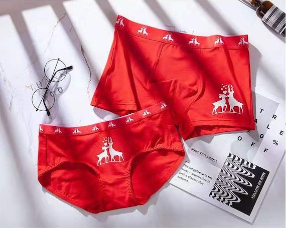 Couples Matching Underwear, Christmas Matching Underwear for