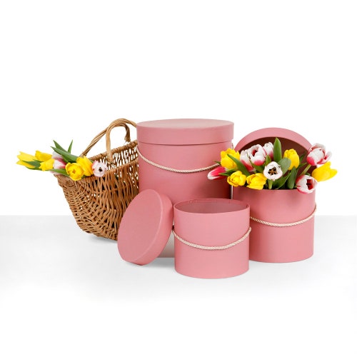 Premium Quality Round Flower Box Gift Boxes for Luxury Flower Etsy