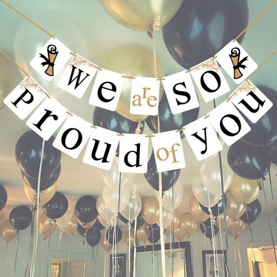 Graduation Banner We Are So Proud Of You Etsy Graduation Banner We Are So Proud Of You Etsy