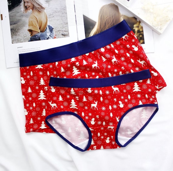 Couples Matching Underwear, Christmas Matching Underwear for Boyfriend and  Girlfriend, Matching Wife and Husband Underwear 