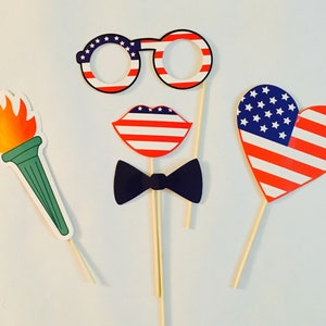 4th of July Photo Booth Props Independence Day Party - Etsy