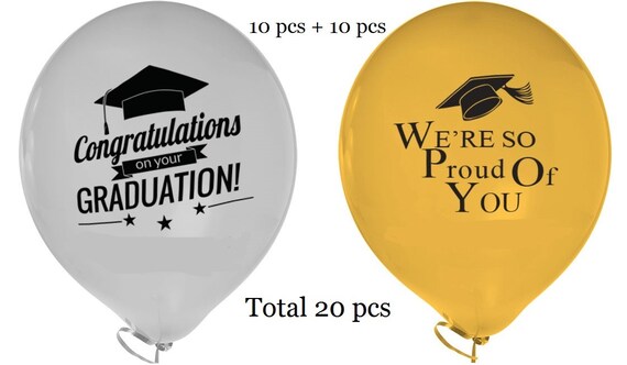 Graduation Party Balloons We Are So Proud Of You Etsy