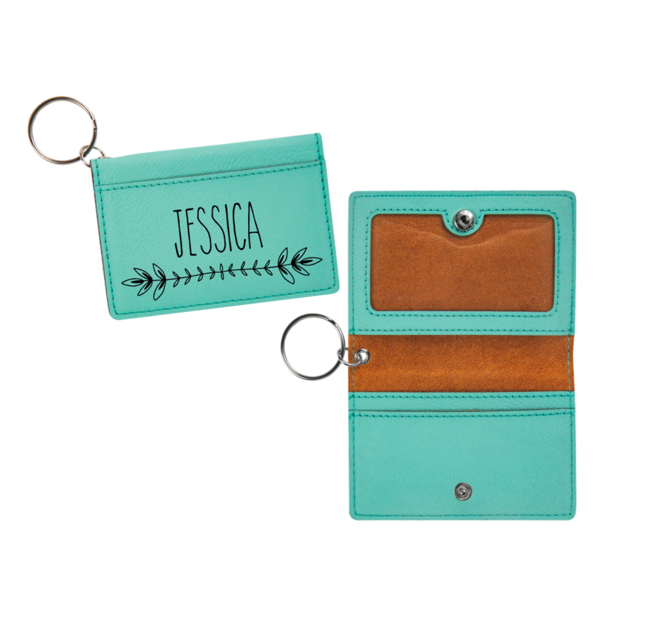 Personalized Keychain Wallet Personalized Card Holder Etsy