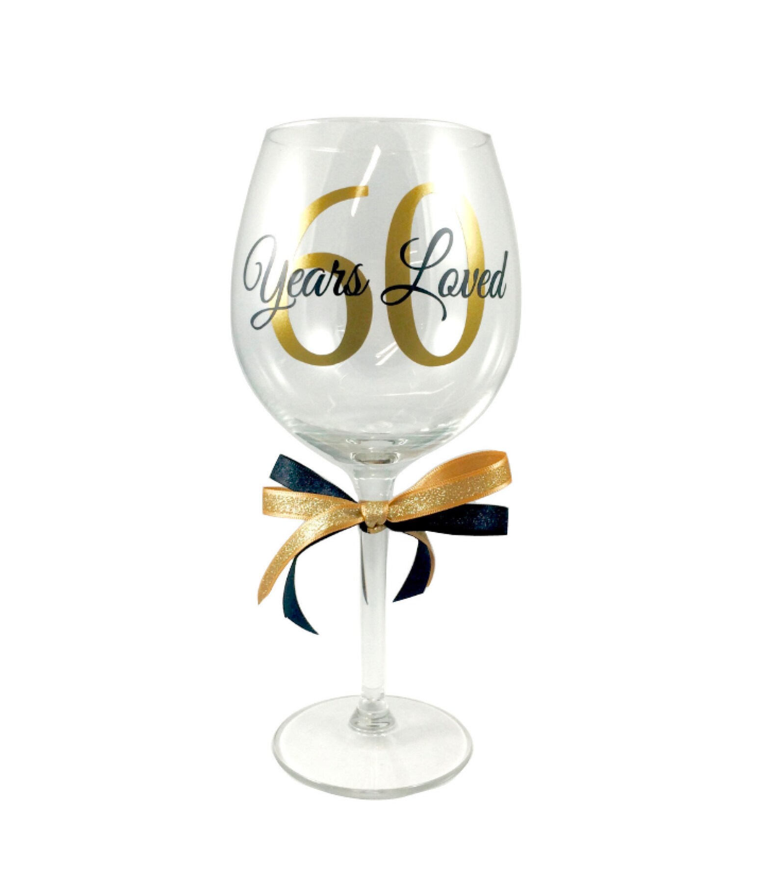60th Birthday Wine Glass 60 Years Wine Glass 60th Etsy
