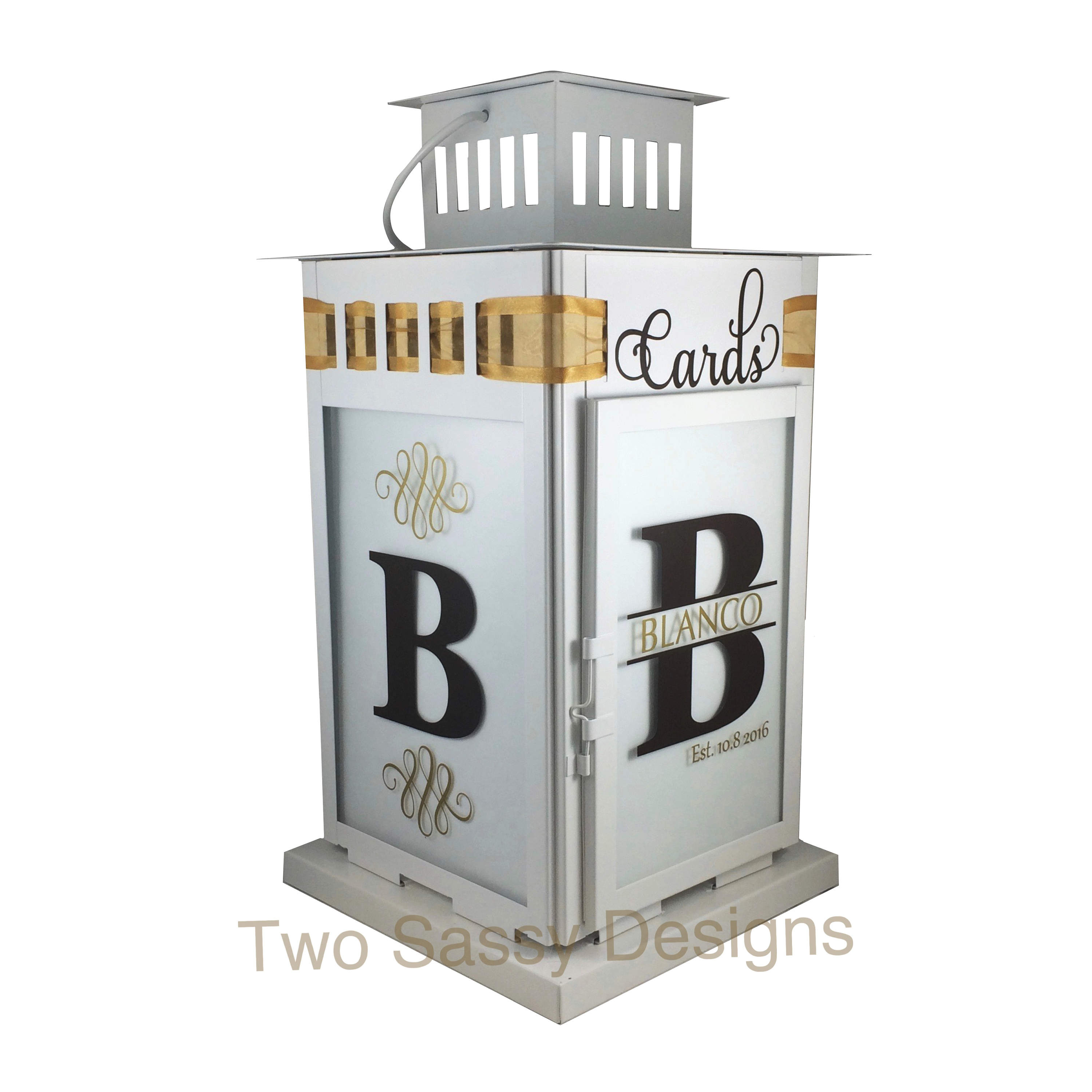 Wedding Card Box Wedding Card Lantern Wedding Card Holder Etsy