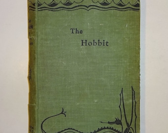 1937 THE HOBBIT by J.R.R. Tolkien, True 1st Edition First Printing, Maps + All Illustrations, U.K. George Allen & Unwin, RARE 1/1,500 Copies