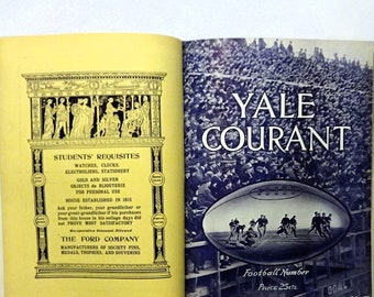 1914-1915 THE YALE COURANT, Sports, Football, Baseball with Casey at the Bat, 9 Bound Issues with Covers, Yale University