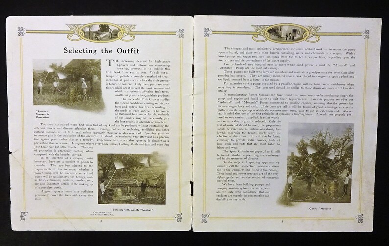 1911 the Gould's Manufacturing Co. Spray Catalog and Etsy