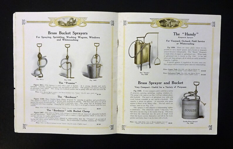 1911 the Gould's Manufacturing Co. Spray Catalog and Etsy