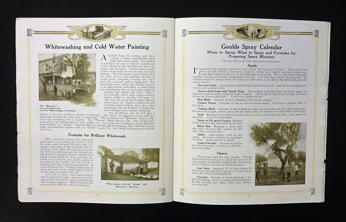 1911 the Gould's Manufacturing Co. Spray Catalog and Etsy