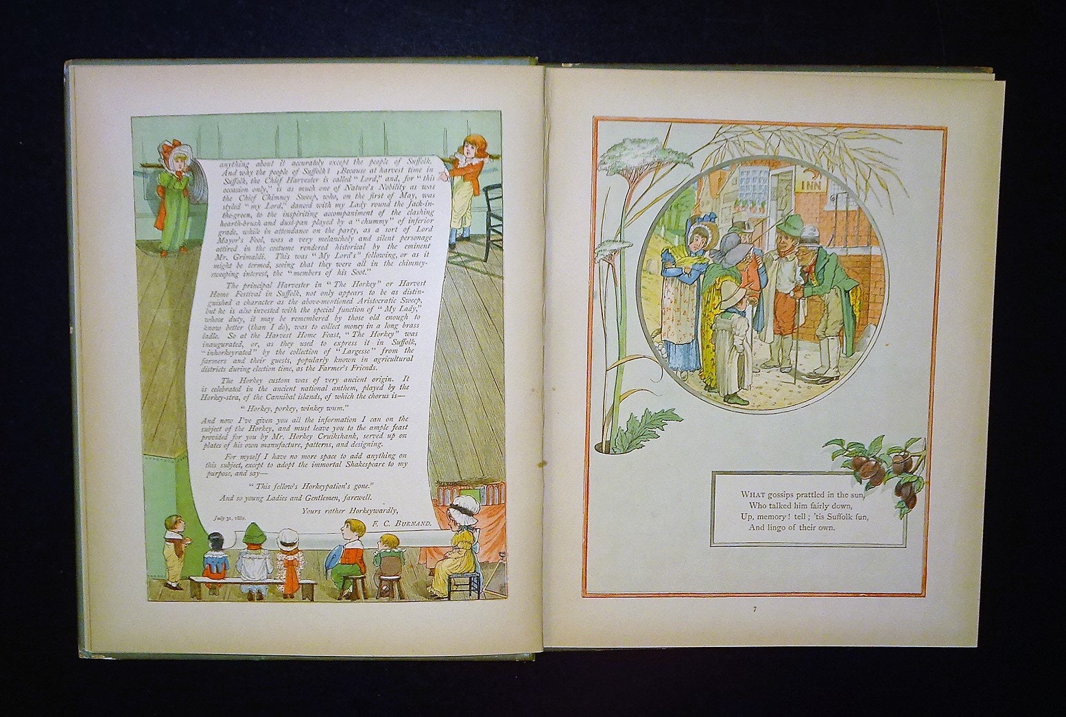 George Horkey 1882 the Horkey - A Ballad by Bloomfield, GEORGE CRUIKSHANK Color ...