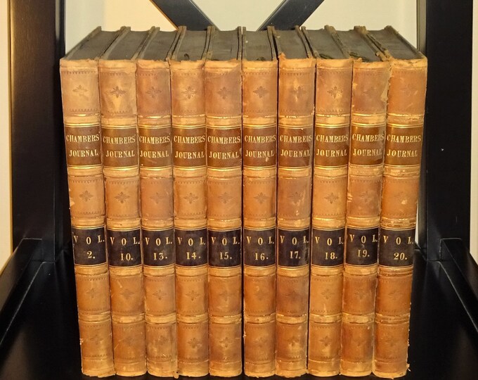 18441853 CHAMBERS'S EDINBURGH JOURNAL, 10 Bound Volumes, Literature