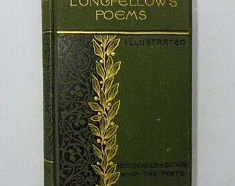 1886 The Poetical Works of HENRY WADSWORTH LONGFELLOW, Illustrated