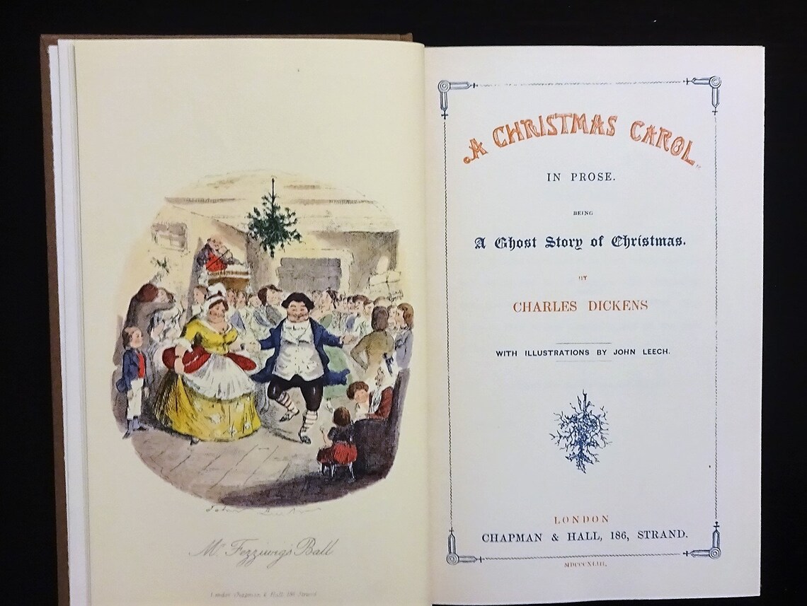1956 A Christmas Carol by CHARLES DICKENS 1843 1st Edition  Etsy
