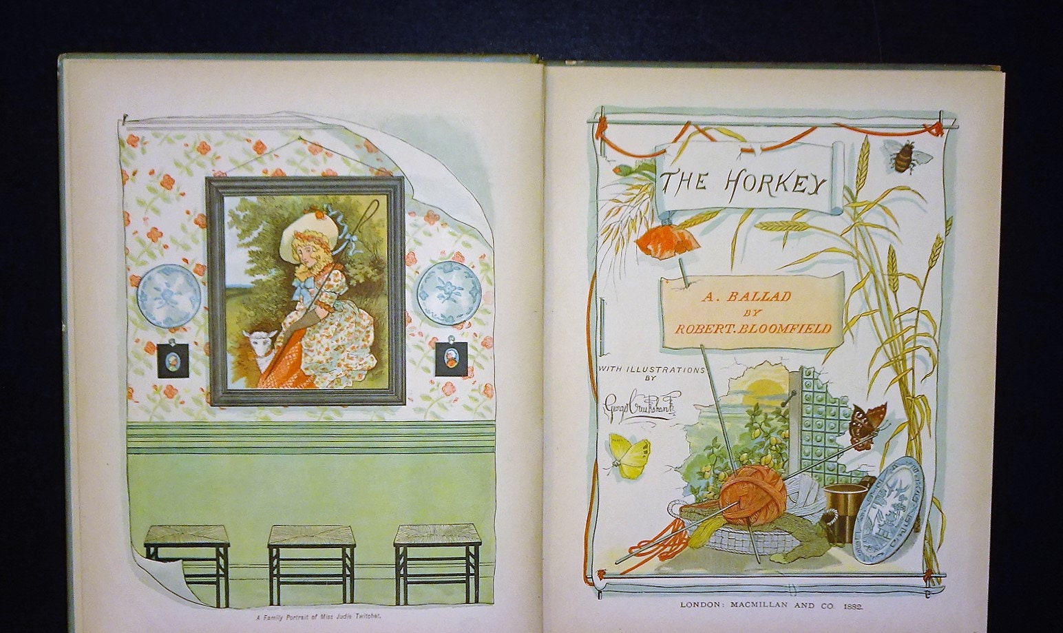 George Horkey 1882 the Horkey - A Ballad by Bloomfield, GEORGE CRUIKSHANK Color ...