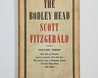 1960 F. SCOTT FITZGERALD - This Side of Paradise, Benjamin Button, etc., 1st Edition Thus, Dust Jacket